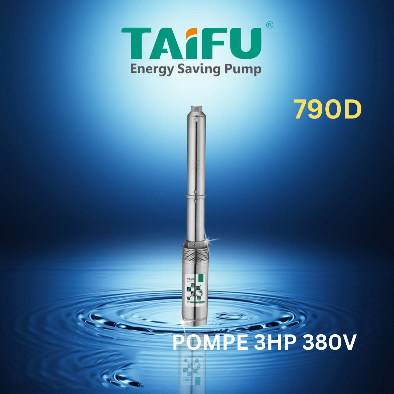 Pompe submersible 3hp 380v taifu 4st6-13