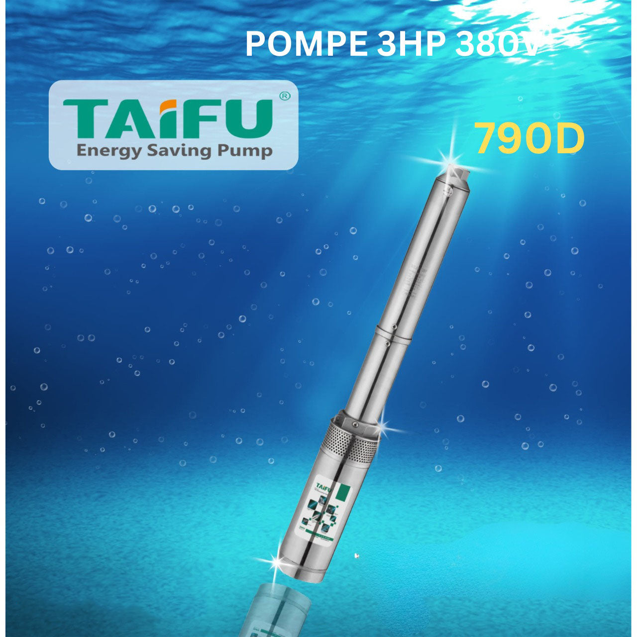Pompe submersible 3hp 380v taifu 4st6-13