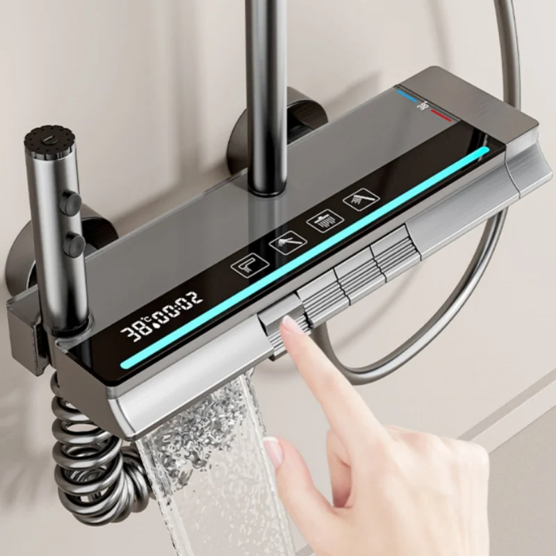 Système de Douche Intelligent avec Affichage Numérique de Température