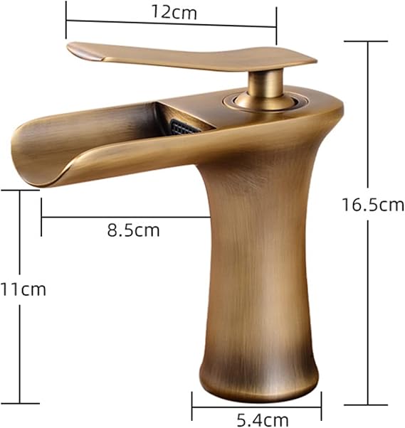 Robinet mitigeur de salle de bains cascade