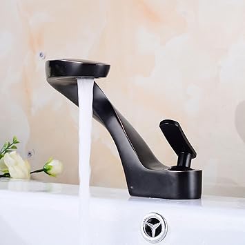Robinet de lavabo Ancien Noir de européen
