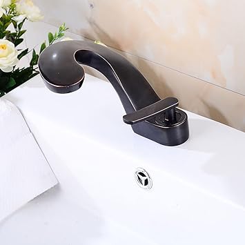 Robinet de lavabo Ancien Noir de européen