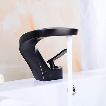 Robinet de lavabo Ancien Noir de européen