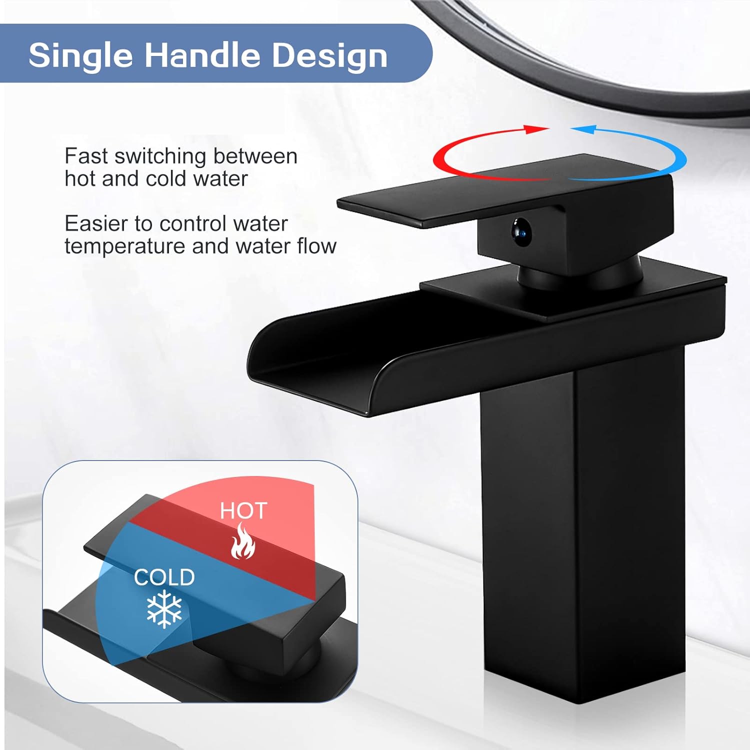 Robinet de lavabo carré NOVA