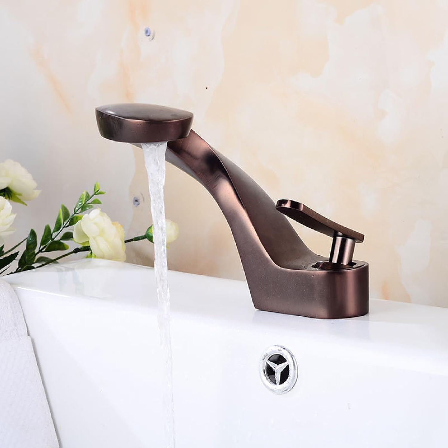 Robinet de lavabo Ancien Noir de européen