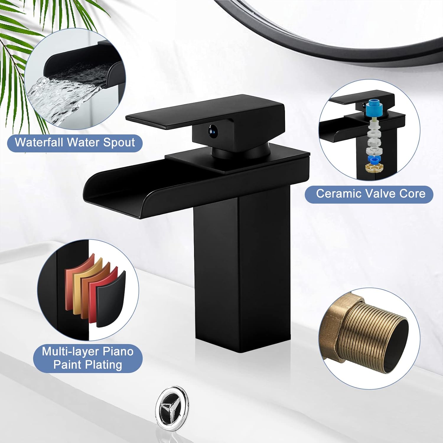Robinet de lavabo carré NOVA