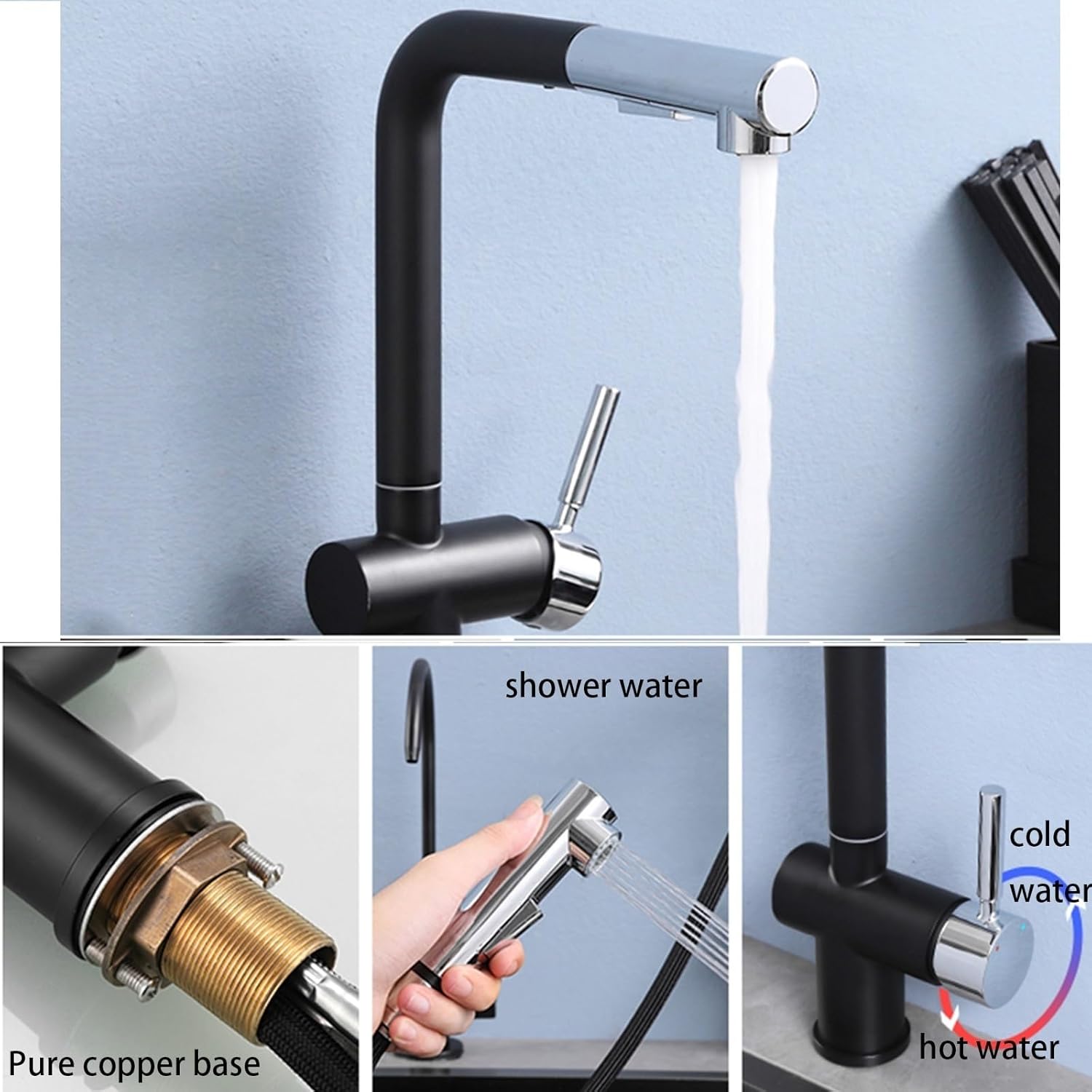 Robinet de cuicine extractible