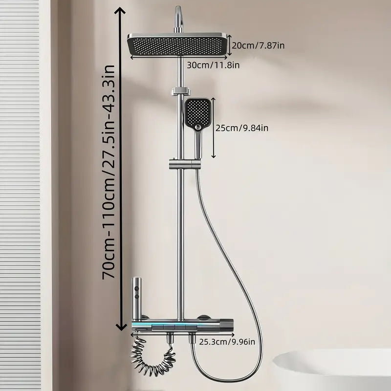 Système de Douche Intelligent avec Affichage Numérique
