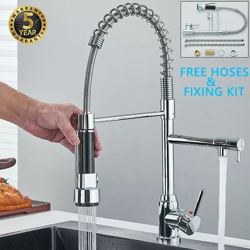 Robinets d'évier de cuisine double voie