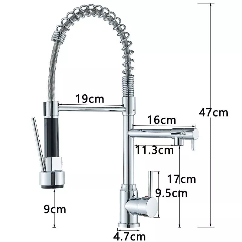 Robinets d'évier de cuisine double voie