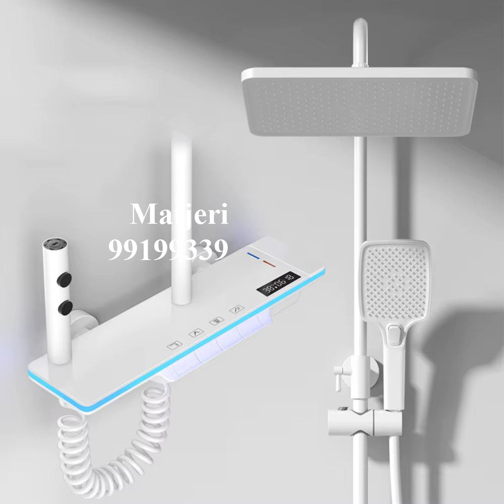 Colonne de douche LED hydro‑électrique